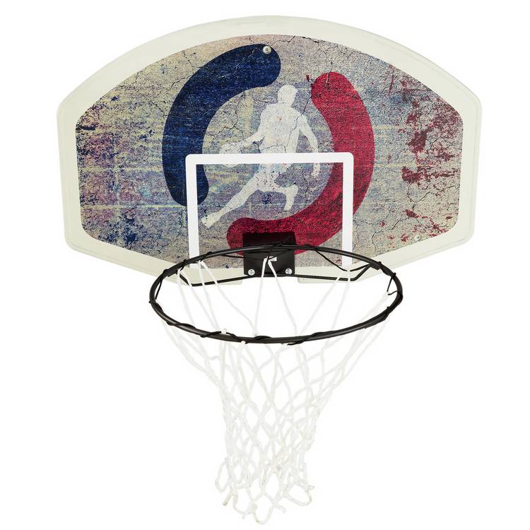 Opti basketball set with backboard, hoop and ball (British brand)