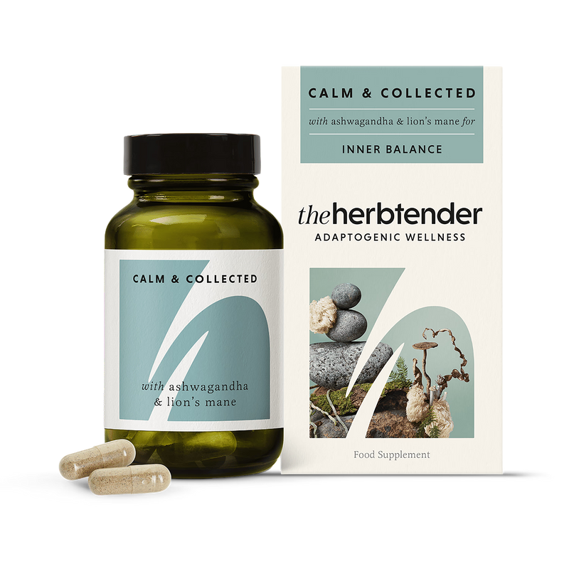 The Herbtender Calm and Collected 60 Vegan Capsules, UK version