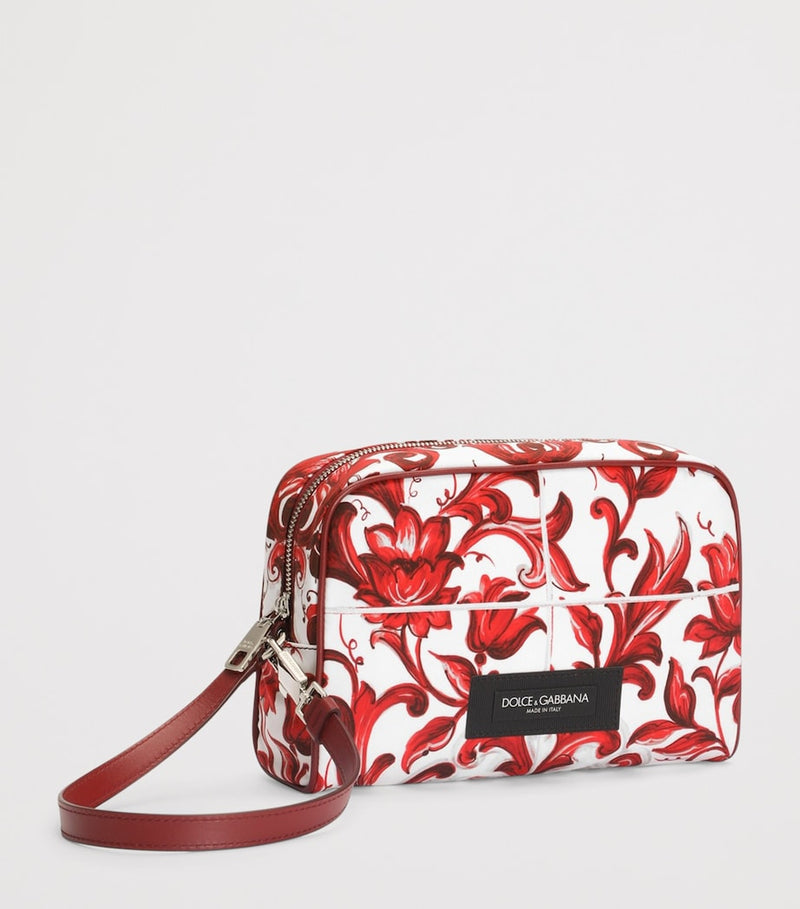 Dolce&Gabbana Majolica print messenger bag leather, UK version