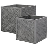 Sankey Square Lazio planters set of 2, imported from the UK