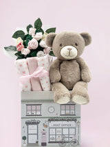 Next Babyblooms Baby 100% Cotton Pink Welcome Hamper with Frankie Bear Soft Toy- Buy online at McGrocer