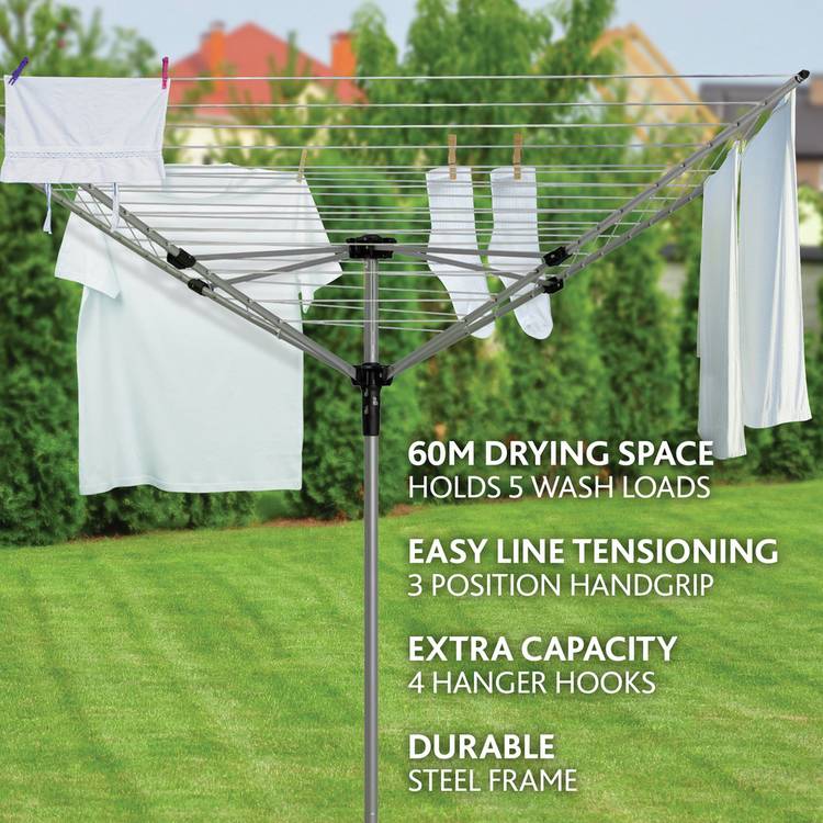 Vileda rotary washing line 60m, UK version