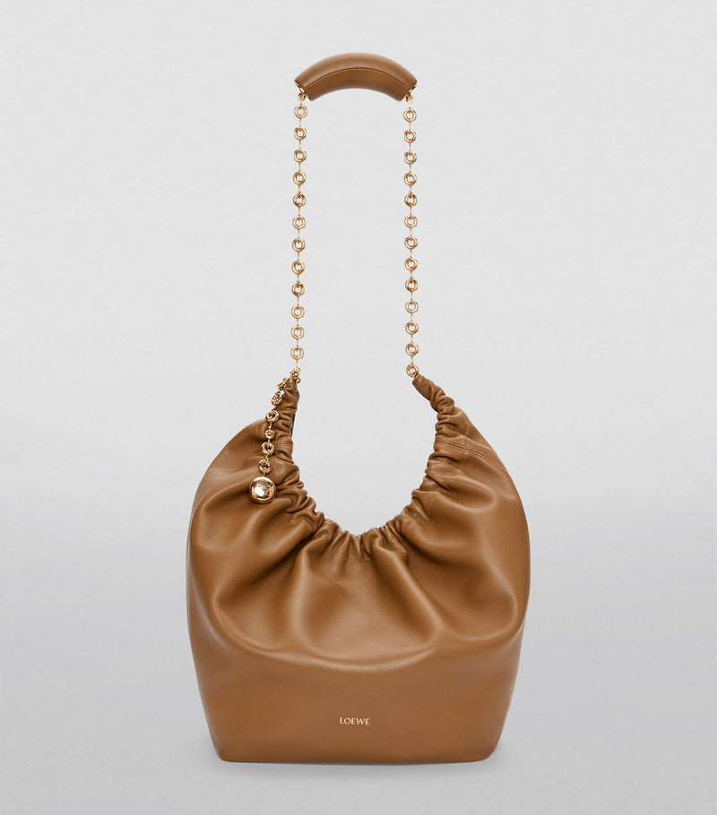 LOEWE Squeeze top-handle nappa lambskin bag - British product