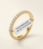 Cartier d'Amour wedding ring yellow gold 2.3mm with diamonds, UK version