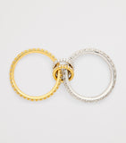 Spinelli Kilcollin Cadence ring yellow white gold diamonds, imported from the UK