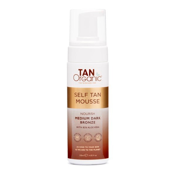 Tanorganic Self Tan Mousse Medium Dark Bronze 120ml (British brand)
