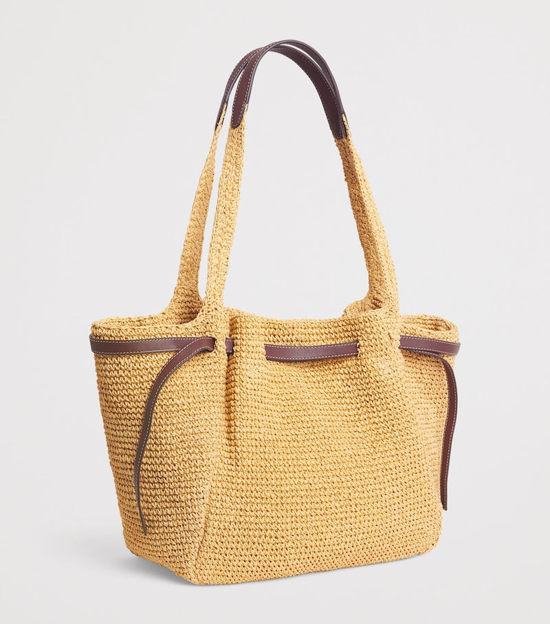 Tory Burch Romy tote bag raffia leather (British brand)