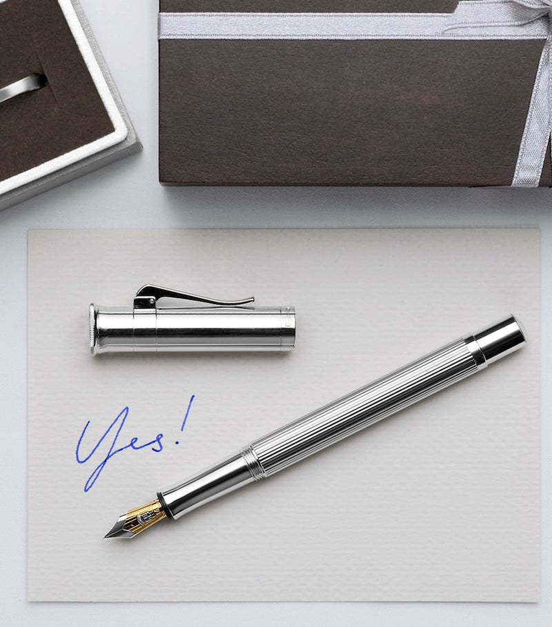 Graf von Faber-Castell Platinum-Plated Classic fountain pen, UK version