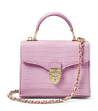 Aspinal of London mini leather Mayfair top-handle bag, imported from the UK