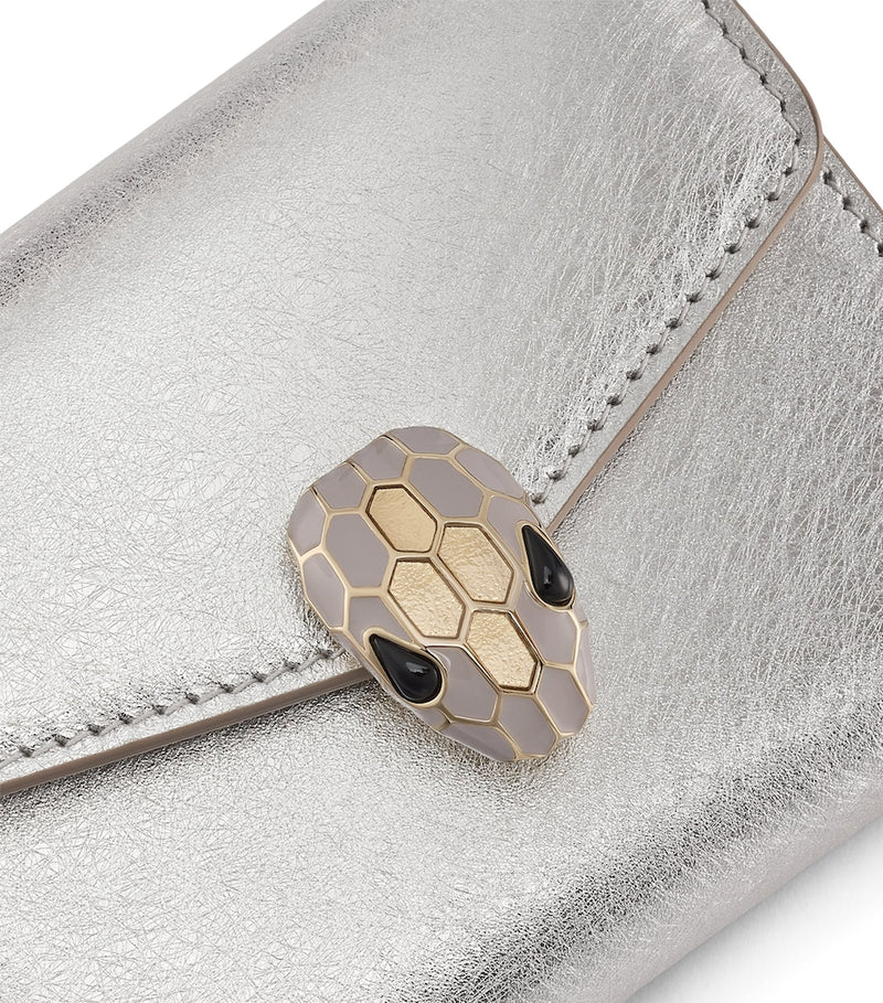Bvlgari Serpenti Forever trifold wallet in calfskin leather, UK version