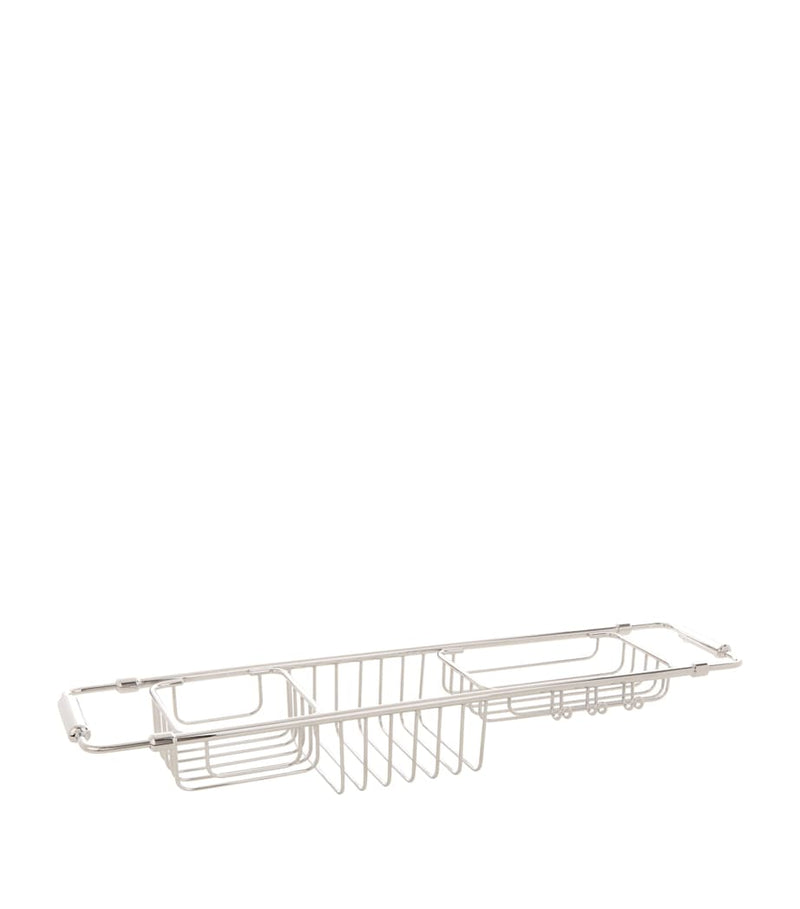 Zodiac extendable bath rack with compartments and hooks (British brand)