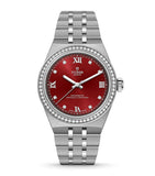 TUDOR Royal 30mm watch steel bracelet red dial, imported from the UK