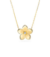 Harrods Graff Yellow Gold and Diamond Wild Flower Pendant Necklace, 46cm- Buy online at McGrocer