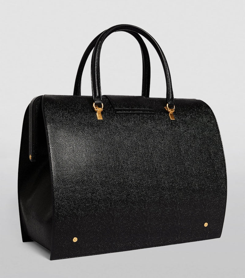 Thom Browne leather weekend bag (British brand)