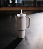 Stanley vacuum-insulated tumbler with straw, 1.18L (British brand)