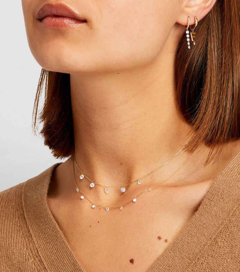Persée Danaé necklace yellow gold 5-stone diamond - British product