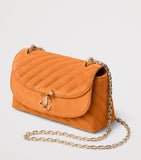 Jimmy Choo small quilted suede Curve cross-body bag, UK version