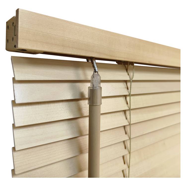 Little Black Book basswood natural 25mm venetian blind 60cm, UK version
