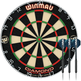 Winmau Diamond Plus dartboard set 45cm with darts, imported from the UK
