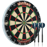 Winmau Diamond Plus dartboard set 45cm with darts, imported from the UK
