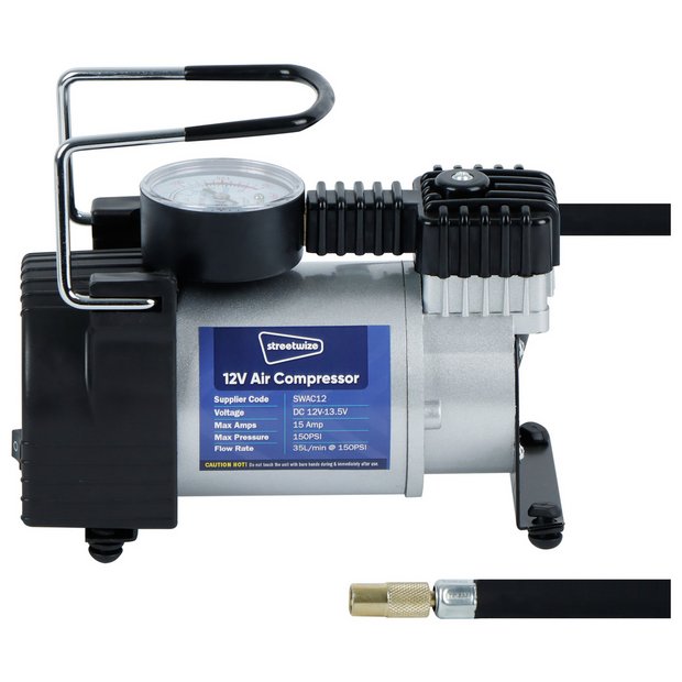 Streetwize 12V 150PSI heavy duty air compressor - British product