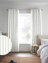 Next Laura Ashley Dove Grey Candy Stripe Made to Measure Curtains- Buy online at McGrocer