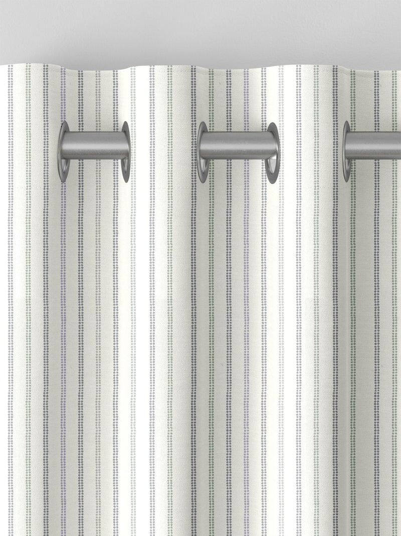 Laura Ashley curtains dove grey candy stripe, UK version