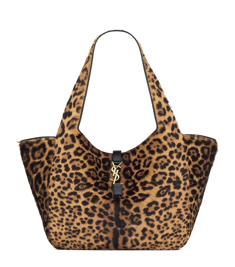 Saint Laurent Leopard Bea tote bag - British product