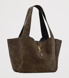 Saint Laurent Bea tote bag suede Cassandre monogram - British product
