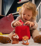 Tonies interactive jungle animal toy set with tiger, monkey, and parrot figures (British brand)