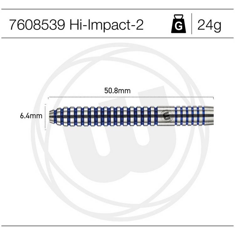 Winmau Hi-Impact 24G tungsten darts, UK version