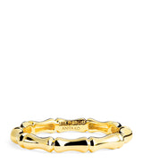 Harrods Anita Ko Yellow Gold Bamboo Ring- Buy online at McGrocer