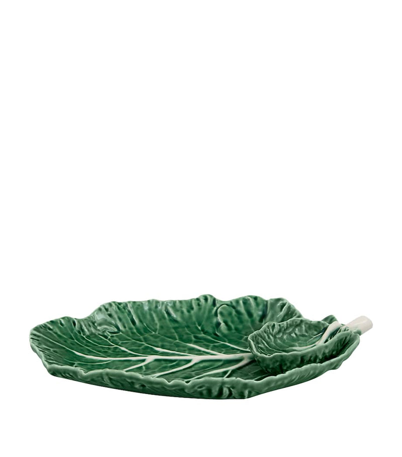 Bordallo Pinheiro cabbage platter with bowl 28cm - British product