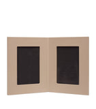 Smythson calfskin Panama double photo frame 6 x 4 (British brand)