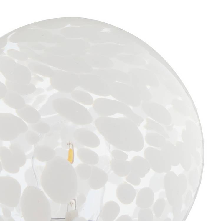 Argos Home Globe table lamp white, imported from the UK