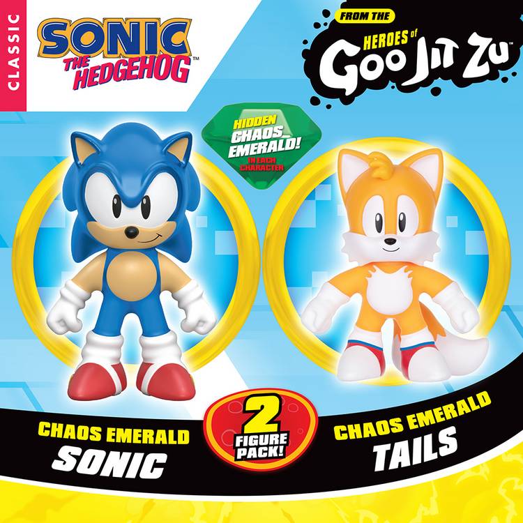 Heroes of Goo Jit Zu Sonic figures Mega 2 Pack 22cm - British product