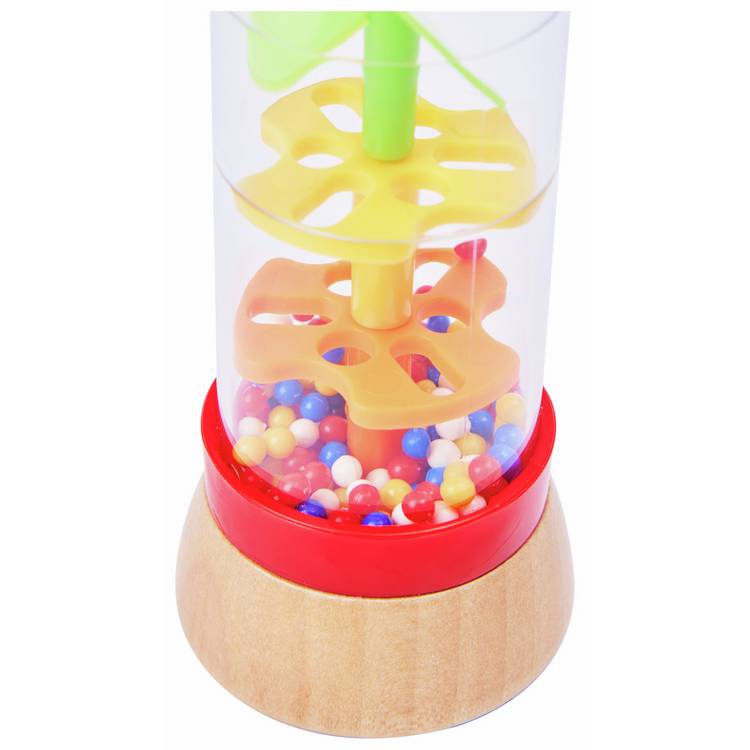Chad Valley wooden rainmaker toy for toddlers, imported from the UK