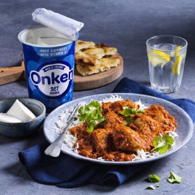 Onken Natural Set Yoghurt 450g, imported from the UK