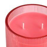 Habitat multiwick scented candle set in red and green glass, UK version