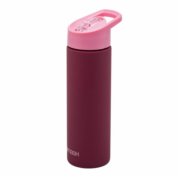 Smash water bottle burgundy sipper cap 750ml, UK version