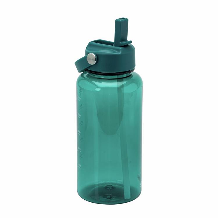 Smash teal water bottle with sipper straw cap 800ml - British product