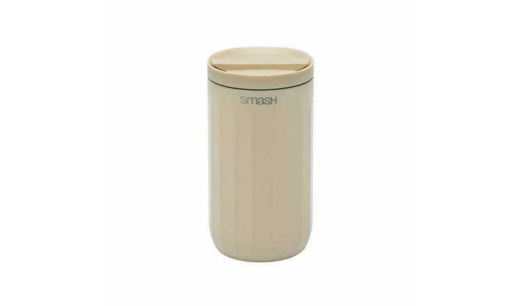 Smash beige travel coffee cup 350ml, imported from the UK