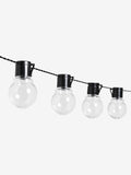 Black outdoor festoon lights 40 warm white LEDs 9.8M (British brand)