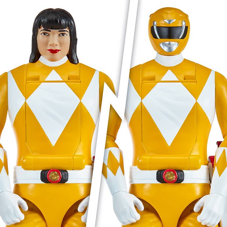 Mighty Morphin Power Rangers Yellow Action Figure 23cm, imported from the UK