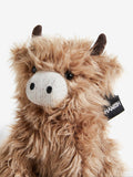 Brown Hamish Highland Cow soft toy doorstop 26cm height - British product