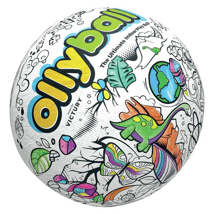 Ollyball Colourable Play Ball 20.5cm, imported from the UK