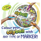 Ollyball Colourable Play Ball 20.5cm, imported from the UK