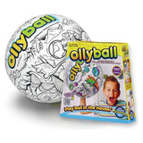 Ollyball Colourable Play Ball 20.5cm, imported from the UK