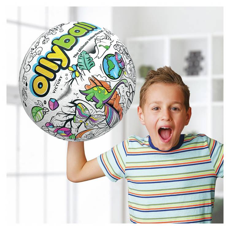 Ollyball Colourable Play Ball 20.5cm, imported from the UK