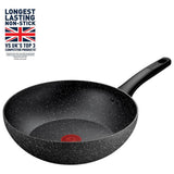 Tefal Stone Force aluminium wok pan 28cm - British product
